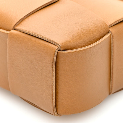 Bottega Veneta Calfskin Maxi Intrecciato Cassette Pouch On Strap Camel 9 of 9