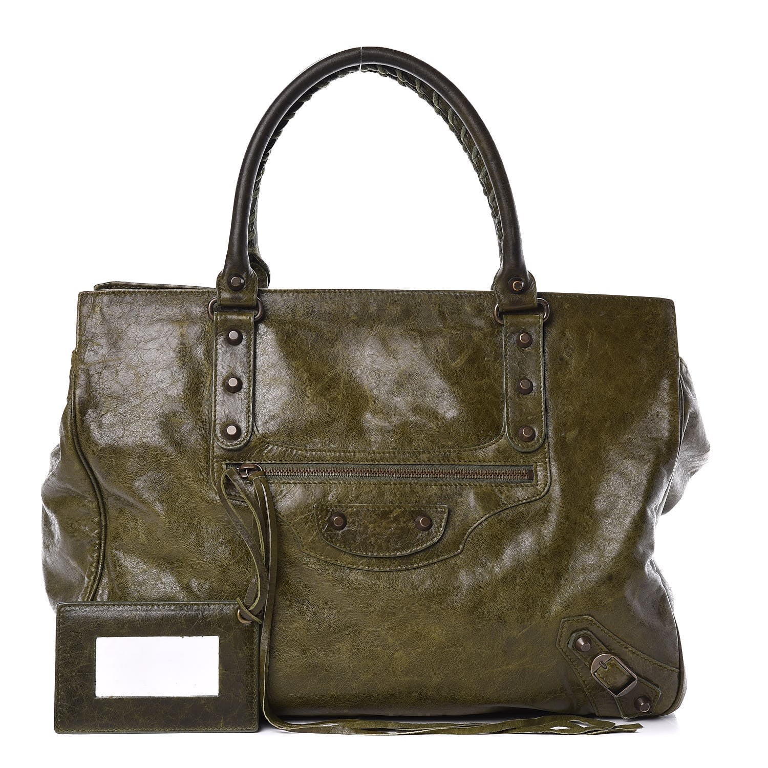 Balenciaga Chevre Shopper Tote Olive 1 of 13