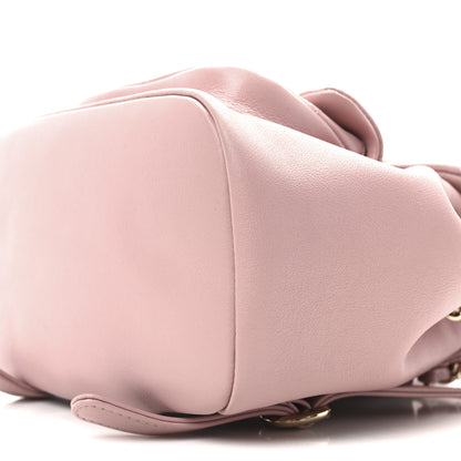 Chanel Lambskin Quilted Small Duma Drawstring Backpack Light Pink 10 of 10