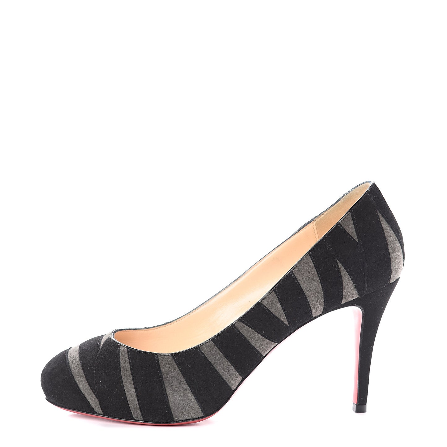 Suede Okapi 90 Pumps 36.5 Grey Black