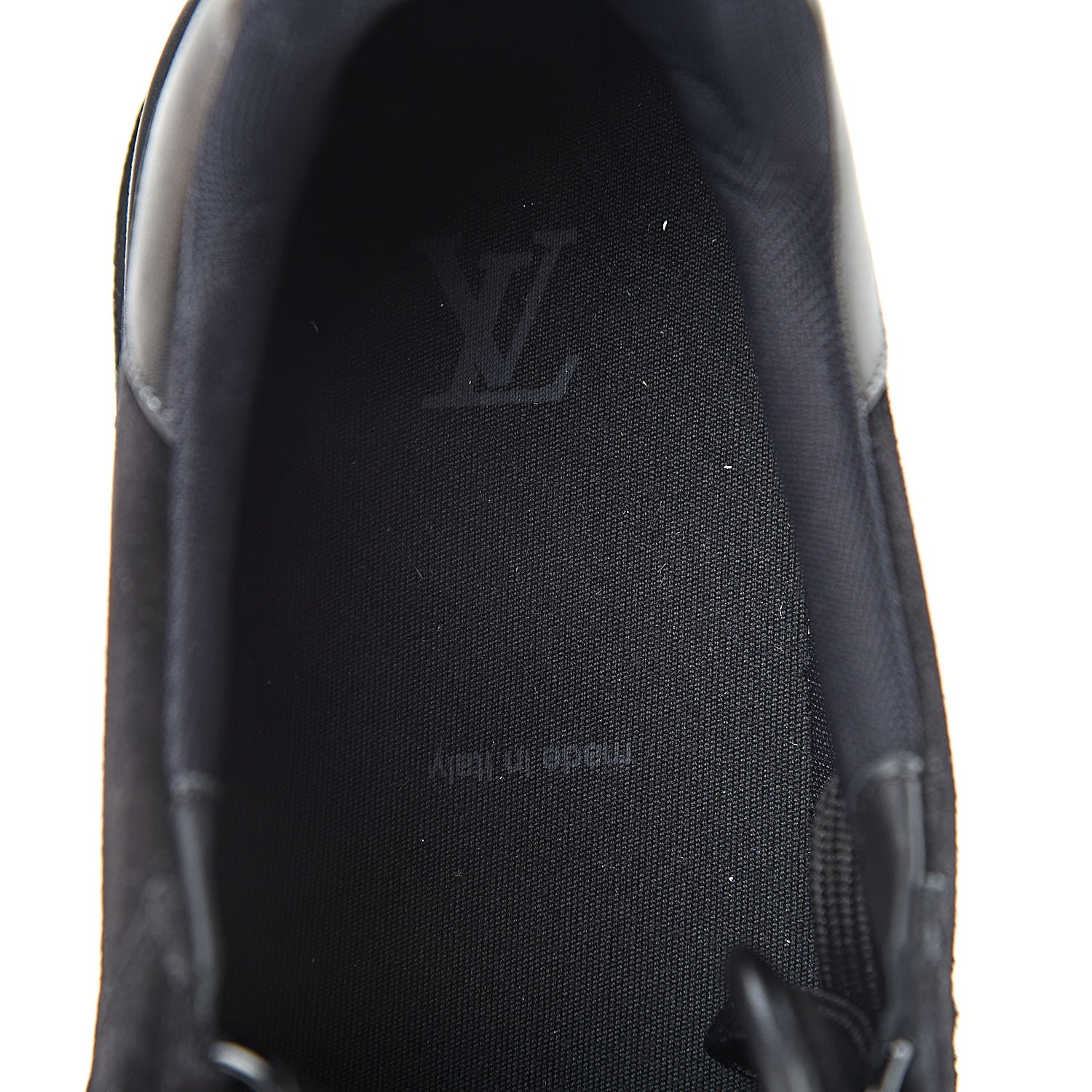Louis Vuitton Suede Uniform Sneakers 10 Black 5 of 8