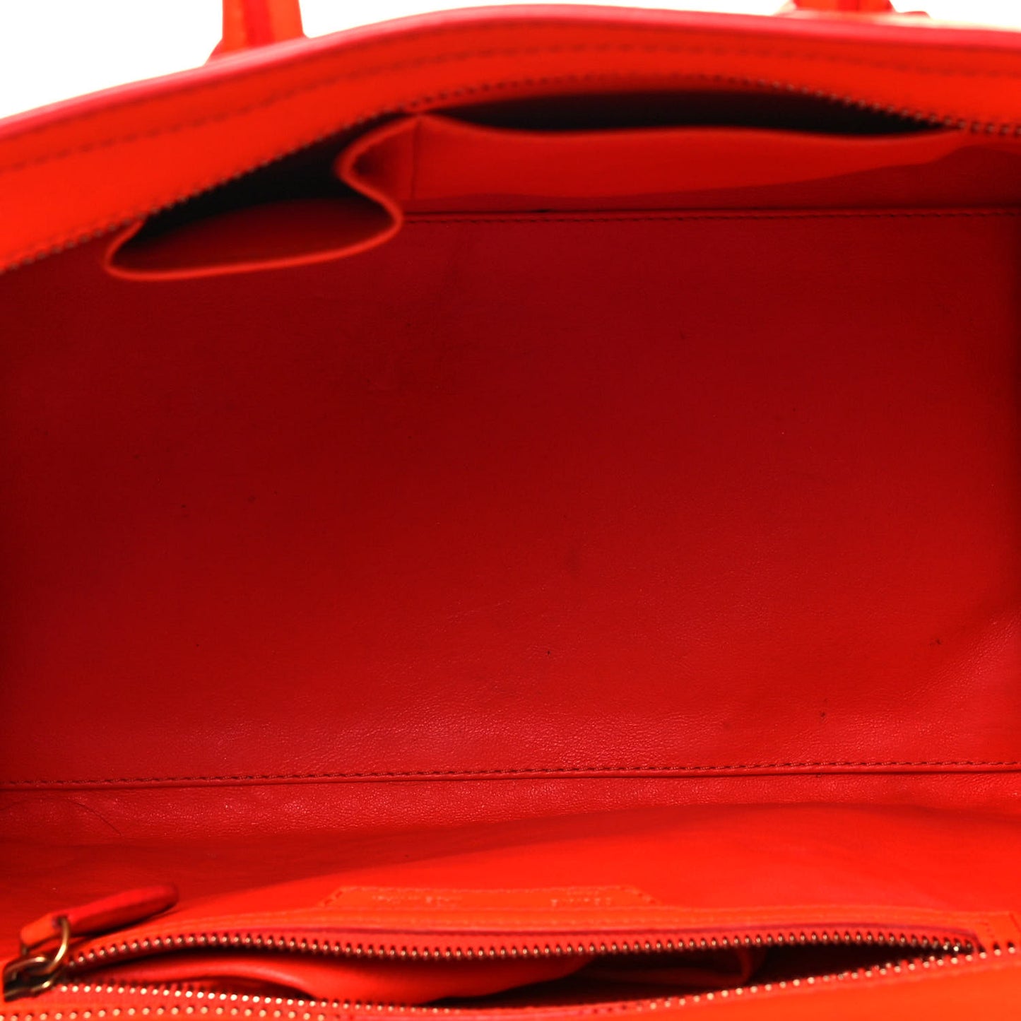 Smooth Calfskin Mini Luggage Orange