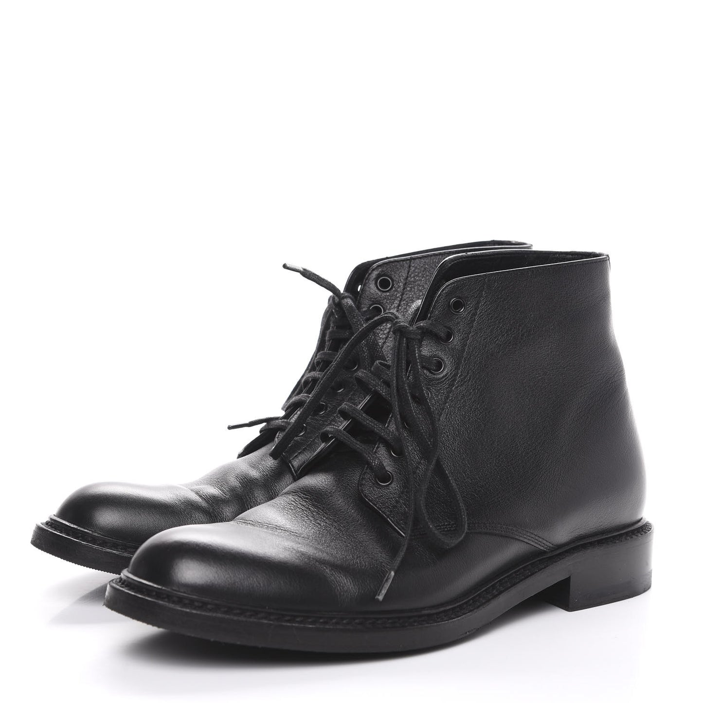 Smooth Calfskin Ankle Boots 35 Black