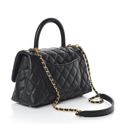 Chanel Caviar Quilted Mini Coco Handle Flap Black 2 of 9