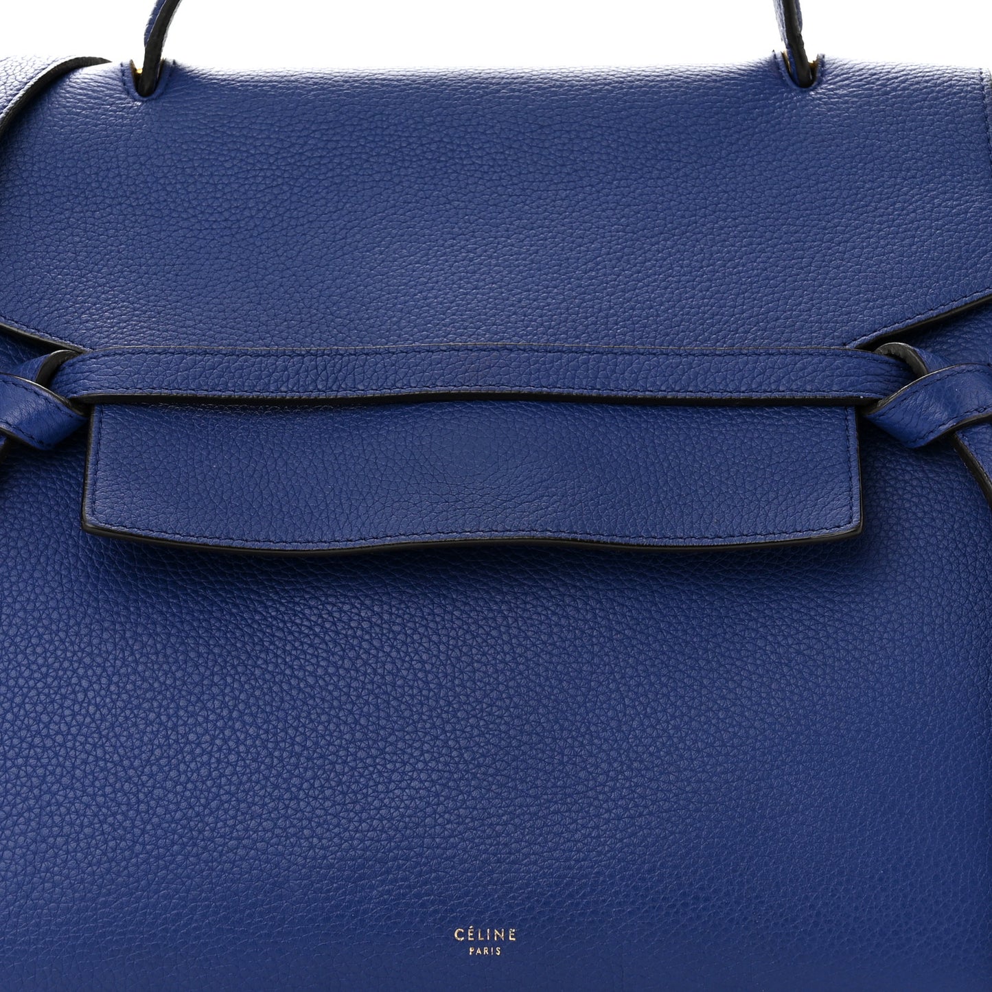 Grained Calfskin Small Belt Bag Indigo