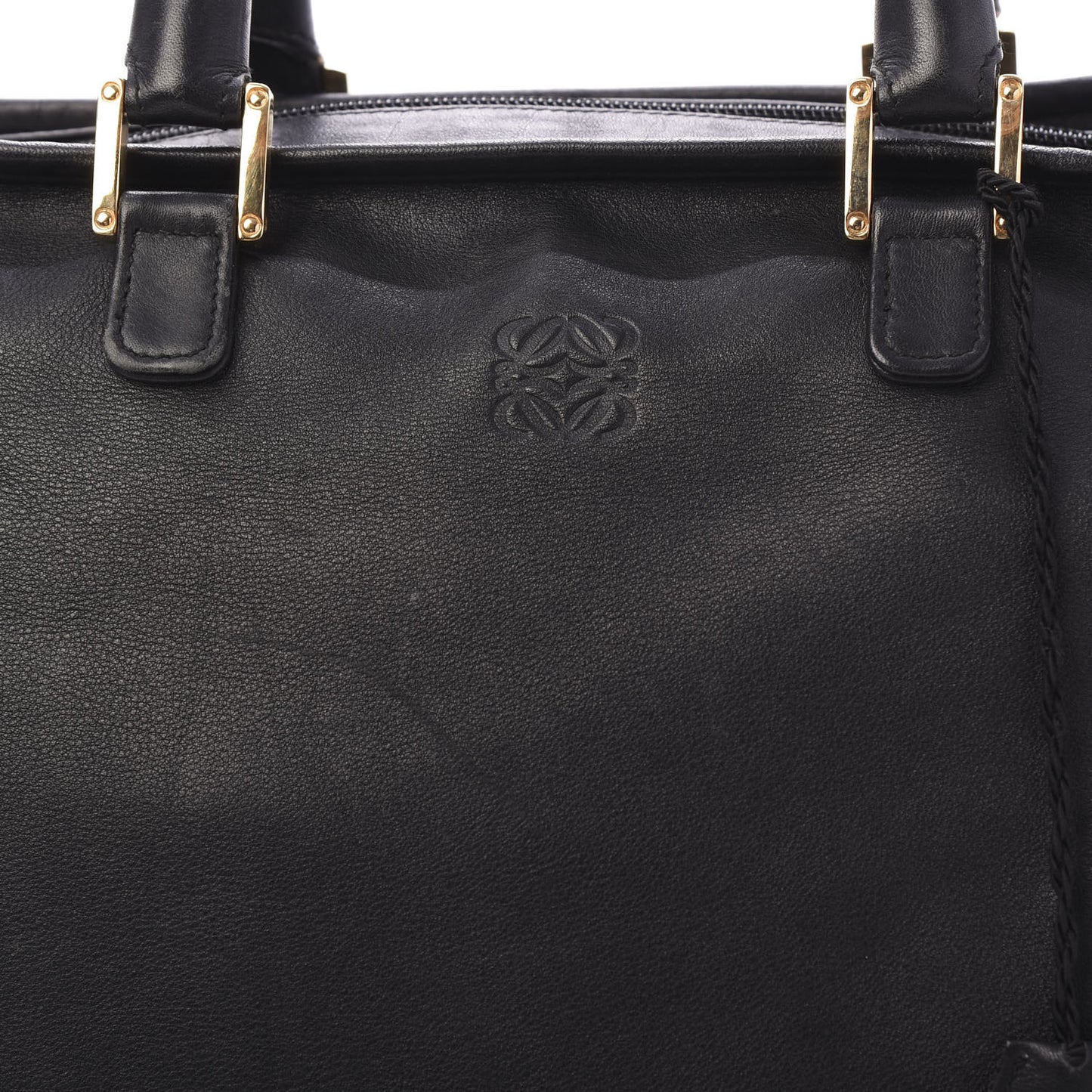 Calfskin Amazona Weekender Tote Black