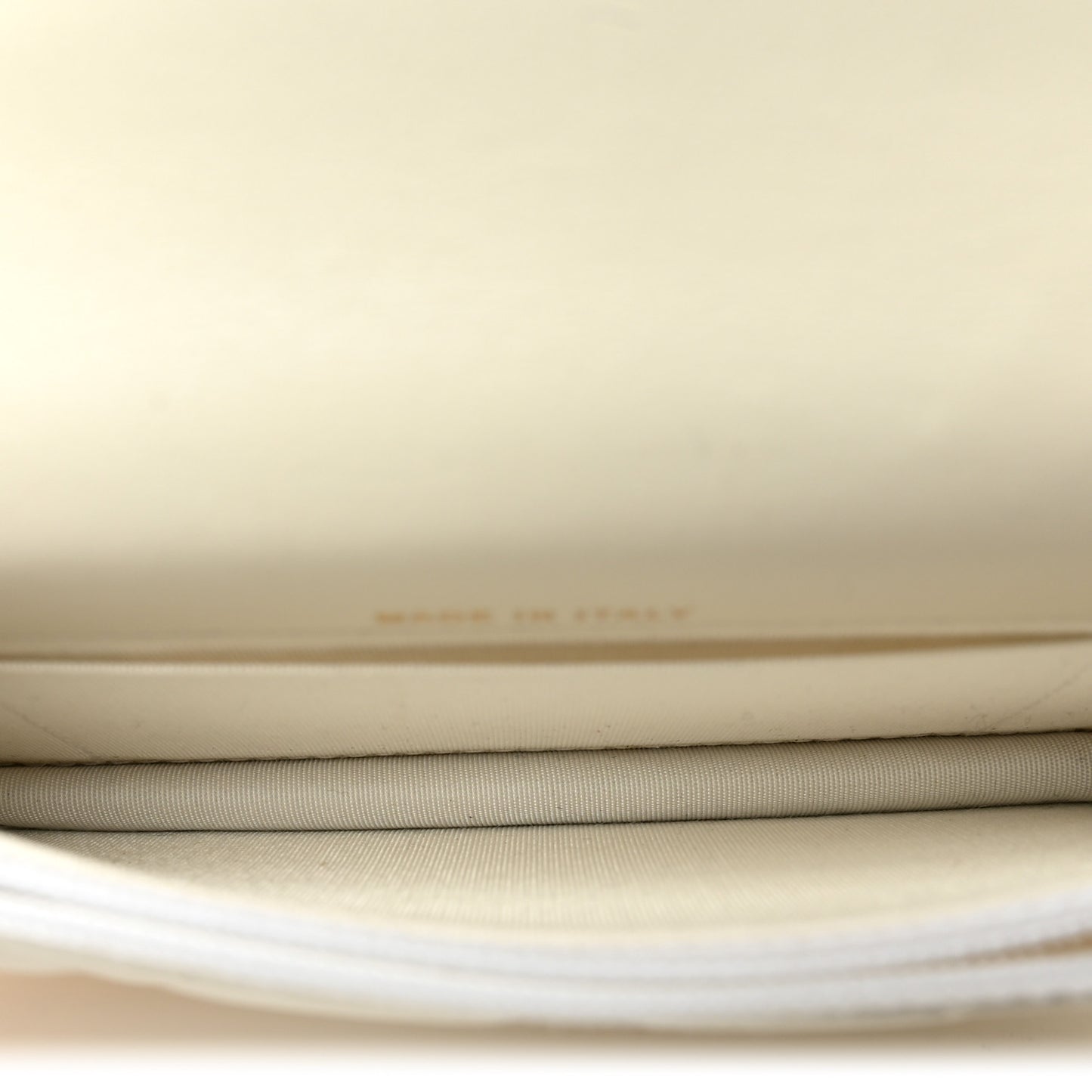 Calfskin Quilted Maxi Pearls Clutch With Chain  White