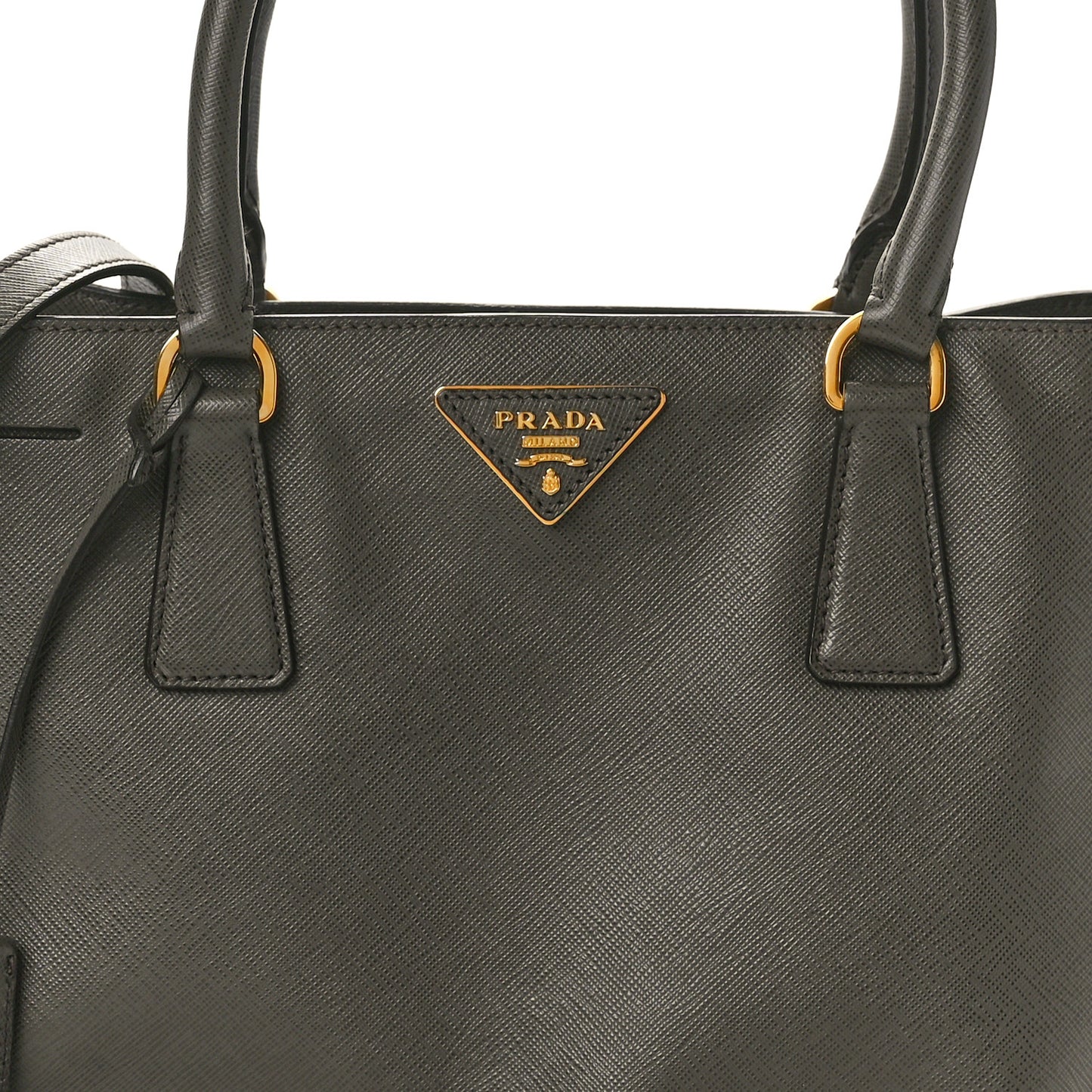 Saffiano Lux Medium Tote Grafite