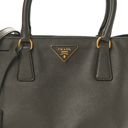 Prada Saffiano Lux Medium Tote Grafite 8 of 10
