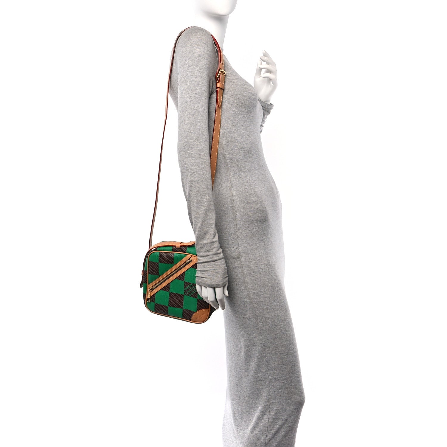 Louis Vuitton Damier Pop Chess Messenger Green 2 of 10