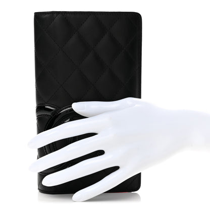 Chanel Calfskin Quilted Cambon Yen Wallet Black 2 of 13