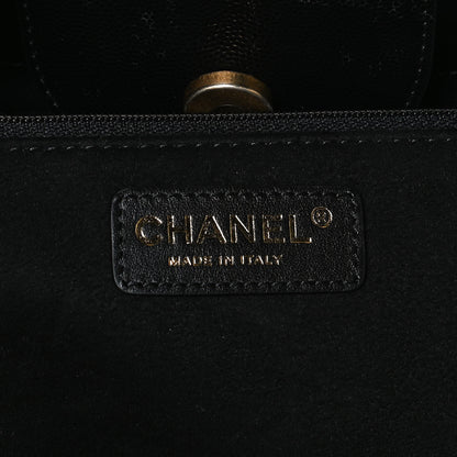 Chanel Caviar Medium Studded Deauville Tote Black 8 of 10