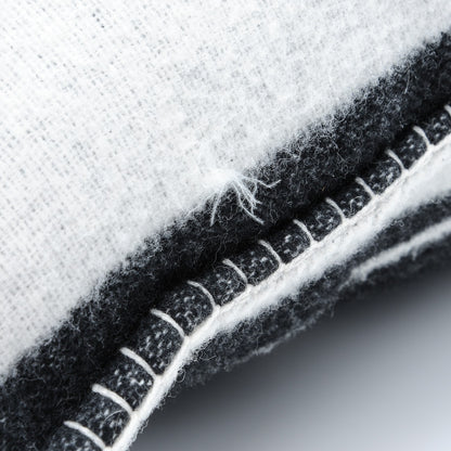 Chanel Merino Wool Cashmere CC Pillow White Black 5 of 6