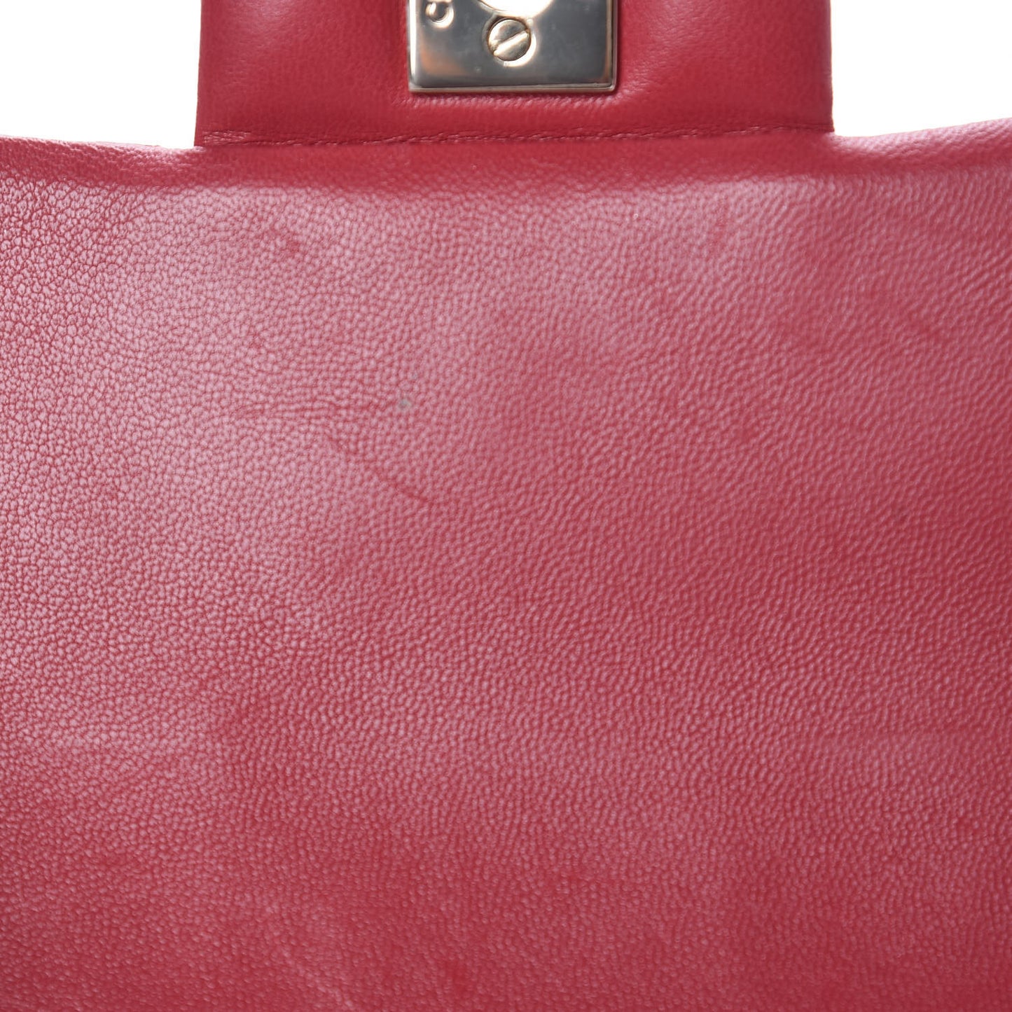 Lambskin Quilted Mini Rectangular Flap Red