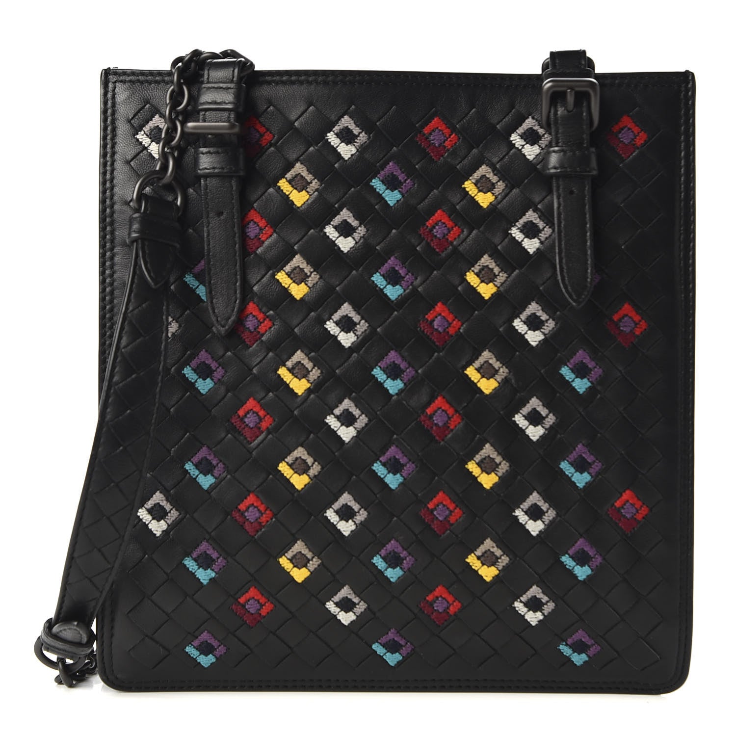 Bottega Veneta Nappa Intrecciato Squadrato Miniature Bag Black 1 of 8