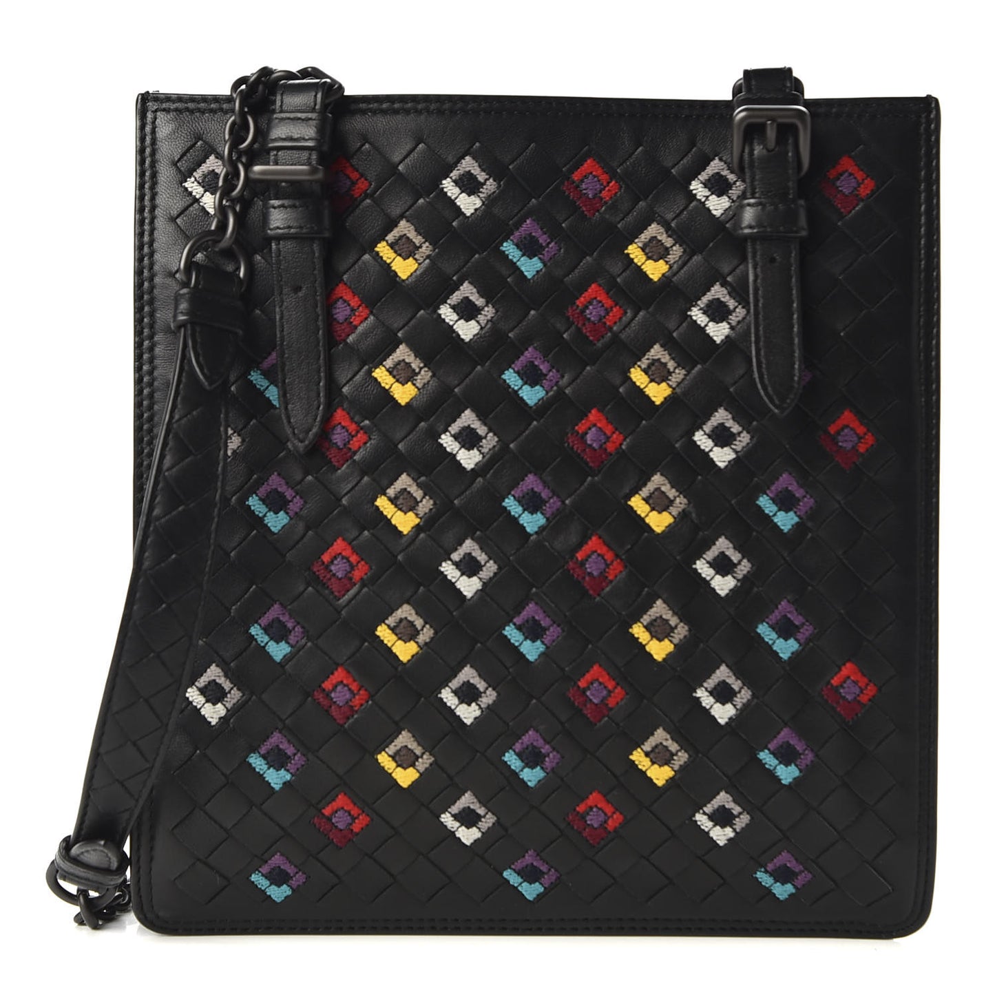 Nappa Intrecciato Squadrato Miniature Bag Black