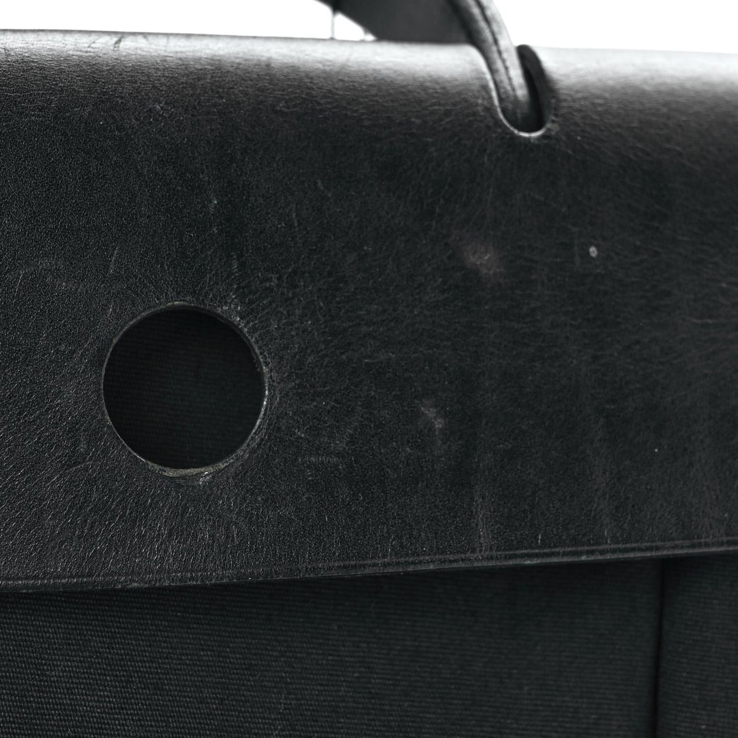 Toile Vache Calfskin Herbag 30 PM Backpack Black