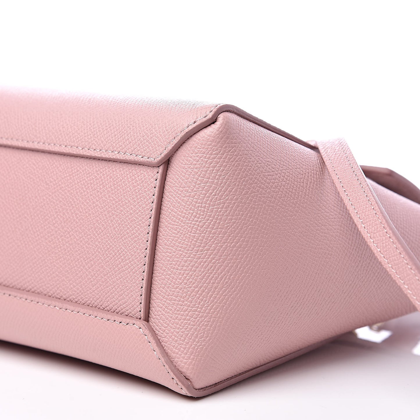 Grained Calfskin Nano Belt Bag Vintage Pink