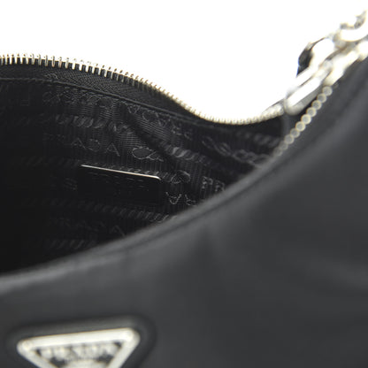 Prada Nylon Re-Edition 2005 Shoulder Bag Black 8 of 19