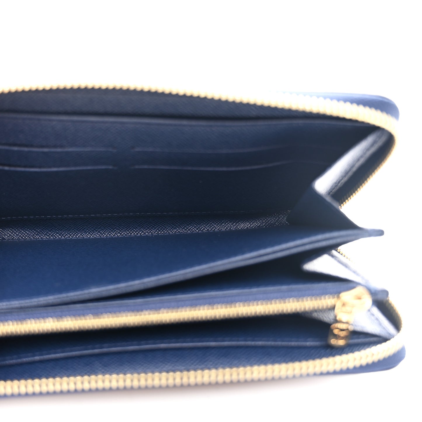 Damier Paillettes Zippy Wallet Blue