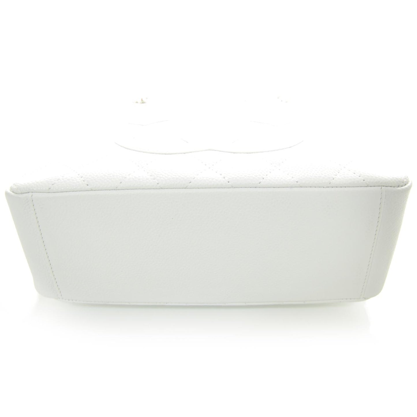 Caviar Petit Shopping Tote PST White