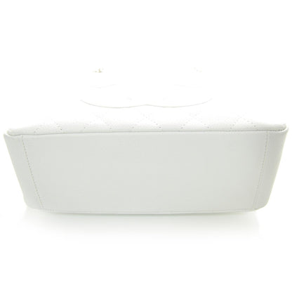 Chanel Caviar Petit Shopping Tote PST White 4 of 10