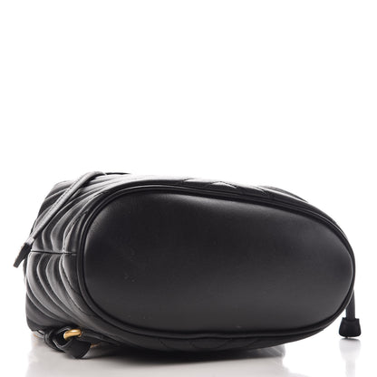 Gucci Calfskin Matelasse GG Marmont Flap Backpack Black 4 of 9
