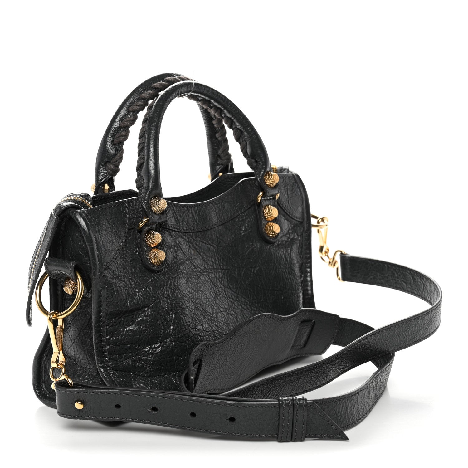 Balenciaga Agneau Giant 12 Gold Hardware Mini City Gris Fossile 4 of 11