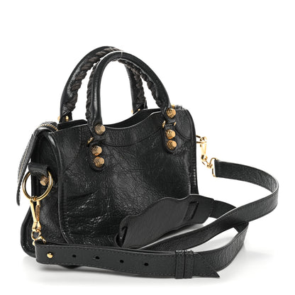 Balenciaga Agneau Giant 12 Gold Hardware Mini City Gris Fossile 4 of 11