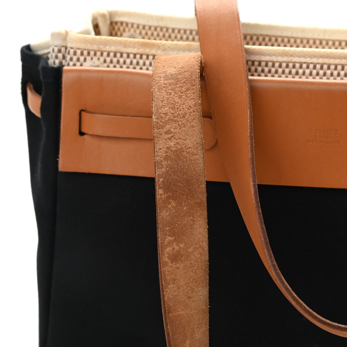 Toile Vache Hunter Herbag Cabas PM Black Natural