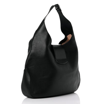 Gucci Calfskin Dog Embroidered Extra Large Dionysus Hobo Black 2 of 15