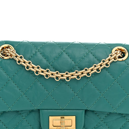 Chanel Aged Calfskin Quilted 2.55 Reissue Mini Flap Green 7 of 10