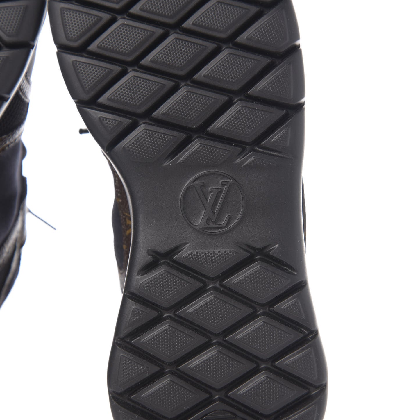 Technical Nylon Monogram Rubber Aftergame Sneakers 35.5 Black
