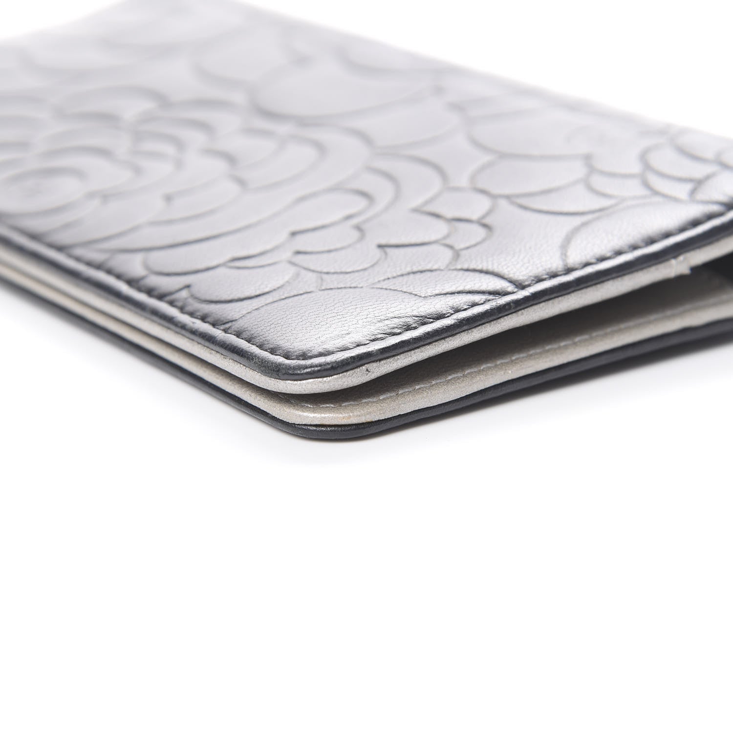 Chanel Lambskin Camellia Embossed Medium Agenda Cover Black 9 of 10
