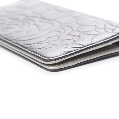 Chanel Lambskin Camellia Embossed Medium Agenda Cover Black 9 of 10