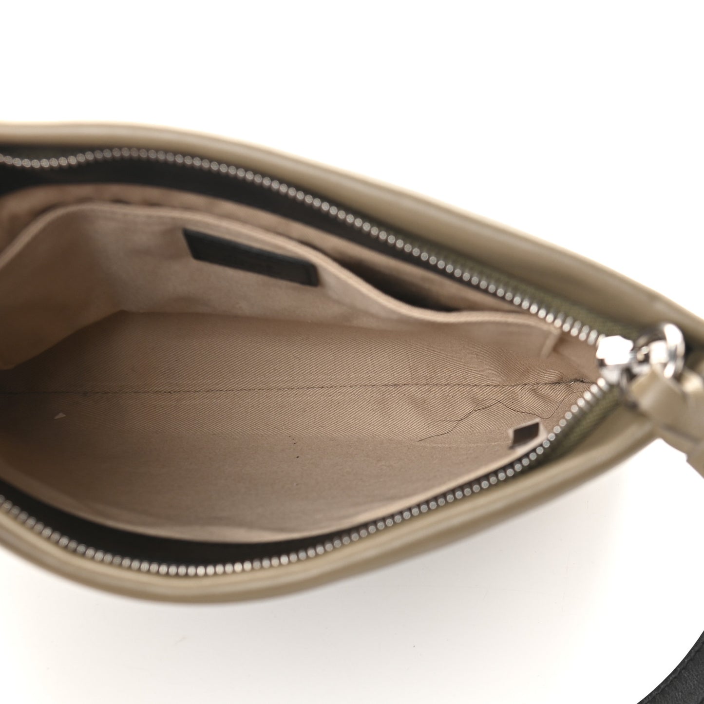 Smooth Calfskin Medium Roy Clutch Merino Grey
