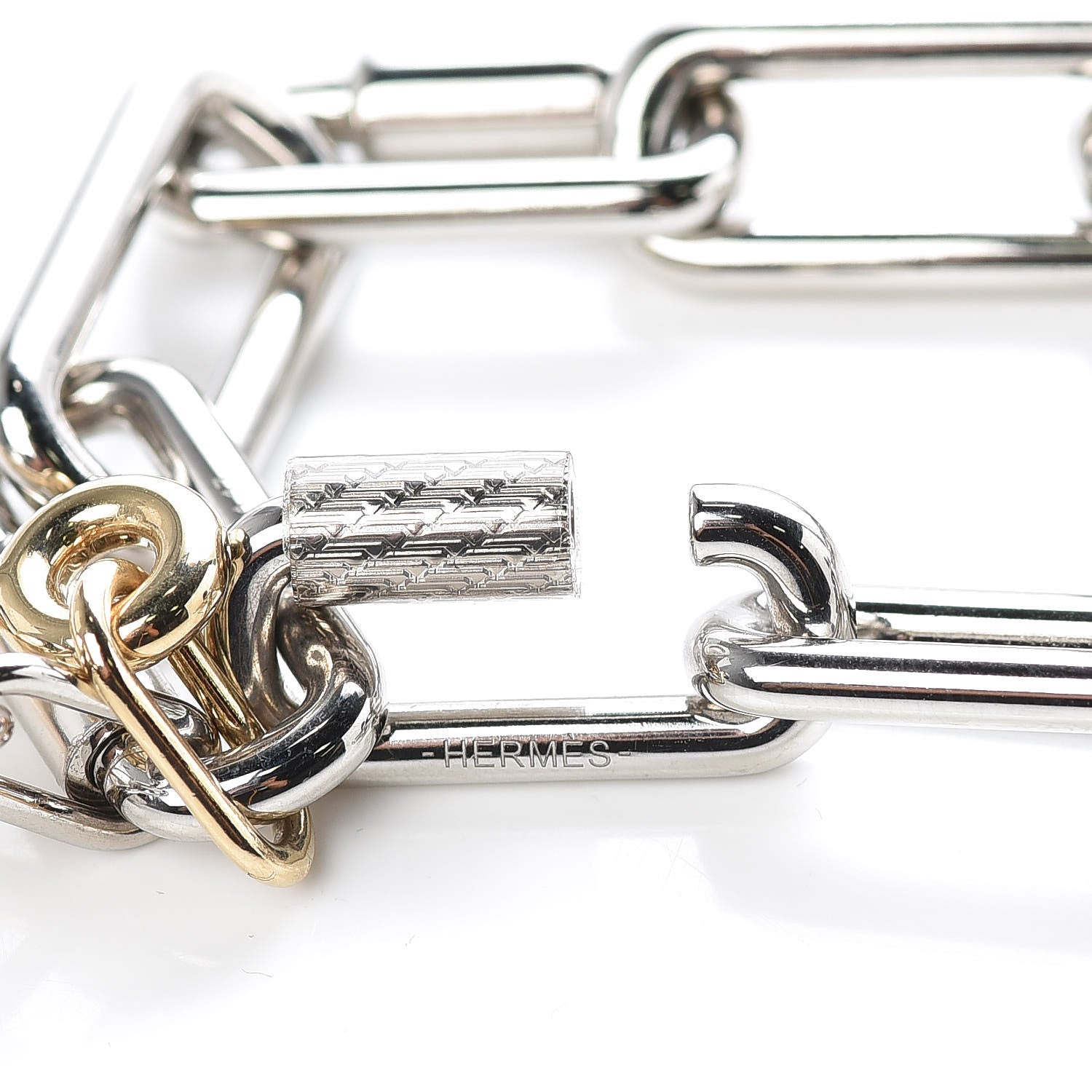 Hermes Palladium Permabrass Curiosite Charm Bracelet 5 of 5
