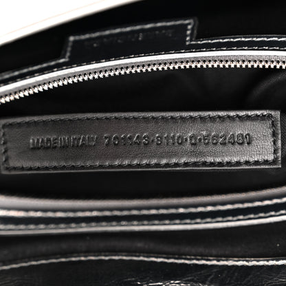 Balenciaga Smooth Metallic Calfskin Large Lindsay Shoulder Bag Silver 7 of 20