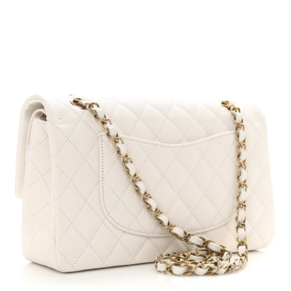 Chanel Caviar Quilted Medium Double Flap White 2 of 10