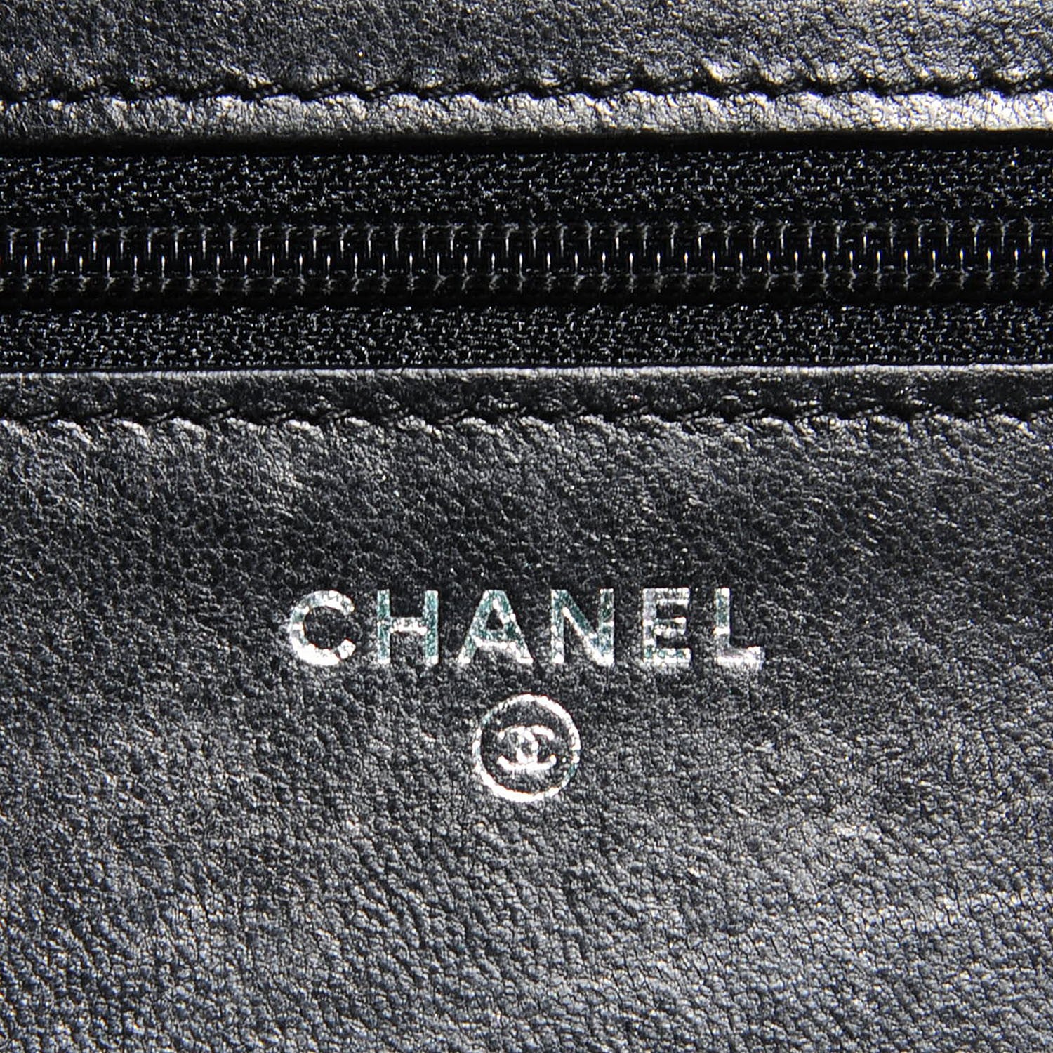 Chanel Lambskin Quilted Boy Wallet On Chain WOC Black 5 of 9