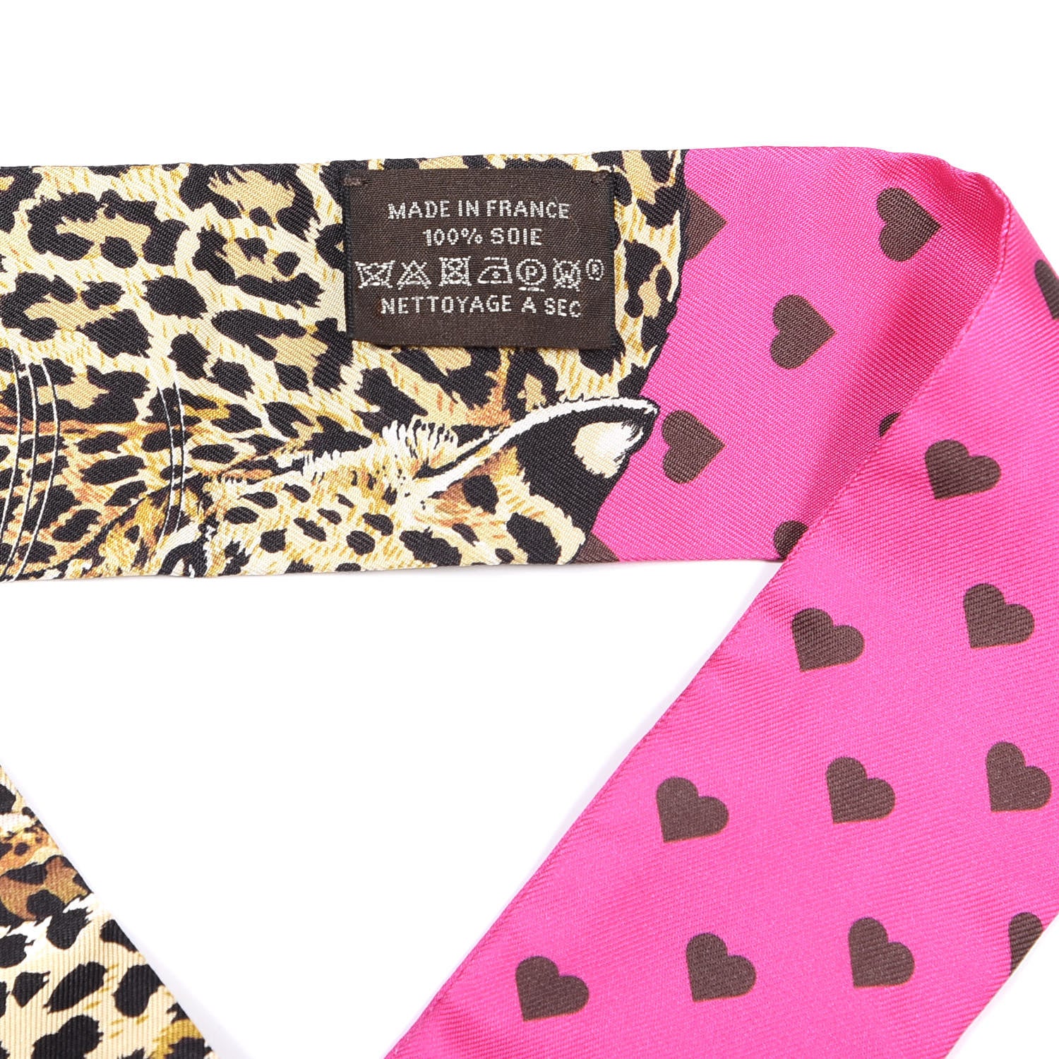 Hermes Silk Jungle Love Love Twilly Rose Vif Bleu Roy 4 of 4