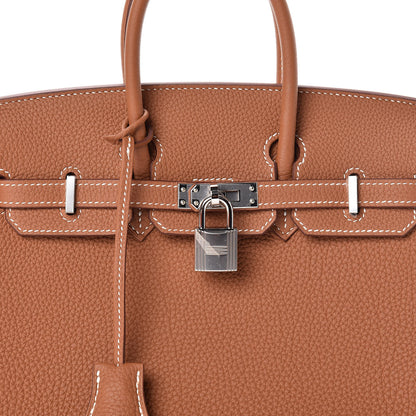 Hermes Togo Birkin 25 Gold 12 of 34