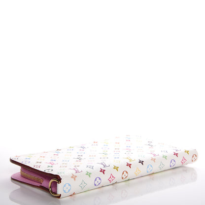 Louis Vuitton Monogram Multicolor Insolite Wallet White Litchi 3 of 6