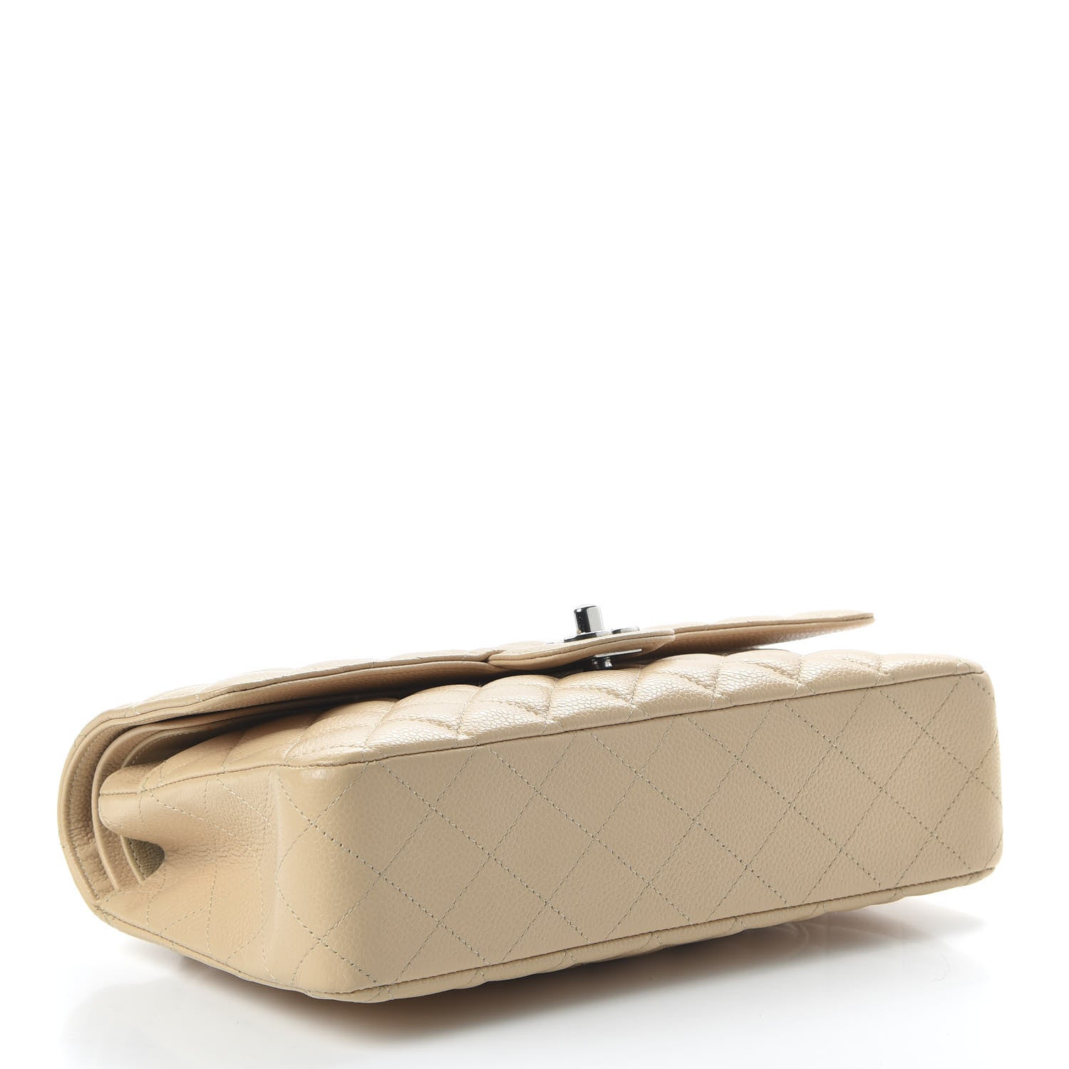 Chanel Caviar Quilted Medium Double Flap Beige 4 of 10