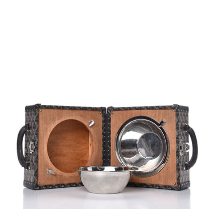 Goyard Goyardine Travelling Pet Bowl Carrier 22 Black 11 of 12