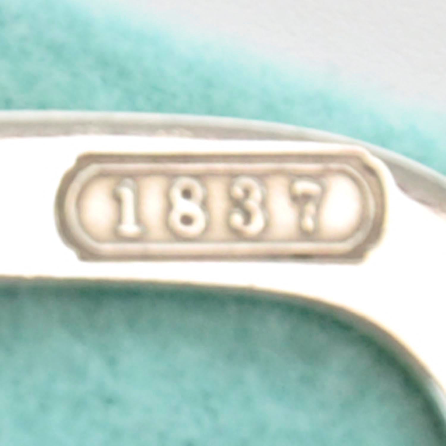 Tiffany Sterling Silver 1837 Square Bangle Bracelet 4 of 6
