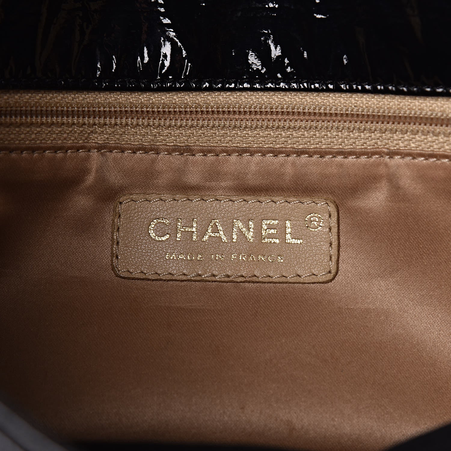 Chanel Vinyl Medium Rock and Chain Flap Black 6 of 11