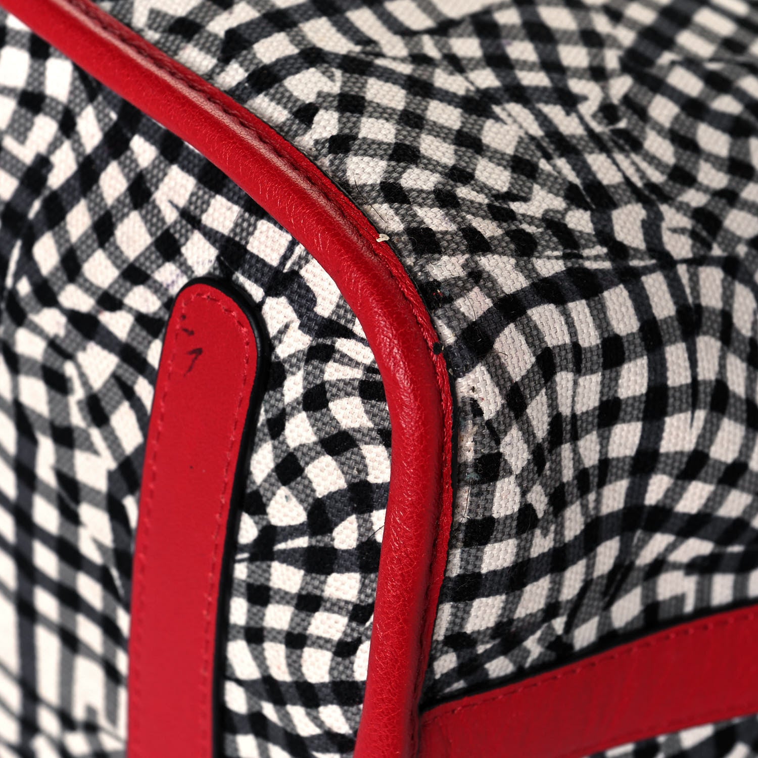 MCM Visetos Medium Liz Reversible Shopper Tote Ruby Red 21 of 23