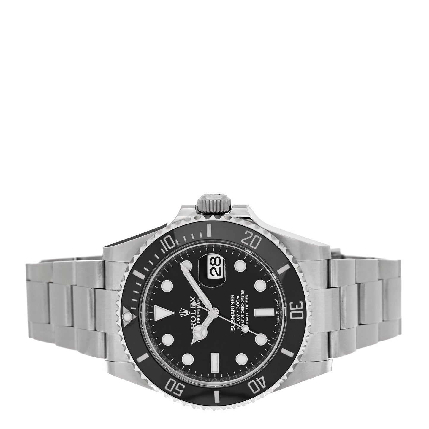 Stainless Steel 41mm Oyster Perpetual Submariner Date Watch Black 126610LN