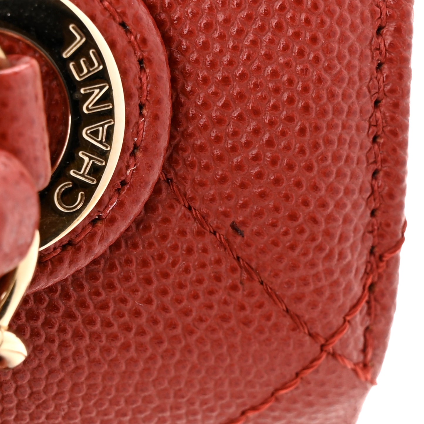 Caviar Quilted Medium Business Affinity Flap Red